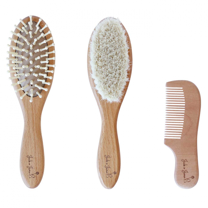 Jack o Juno Hårborstset i trä