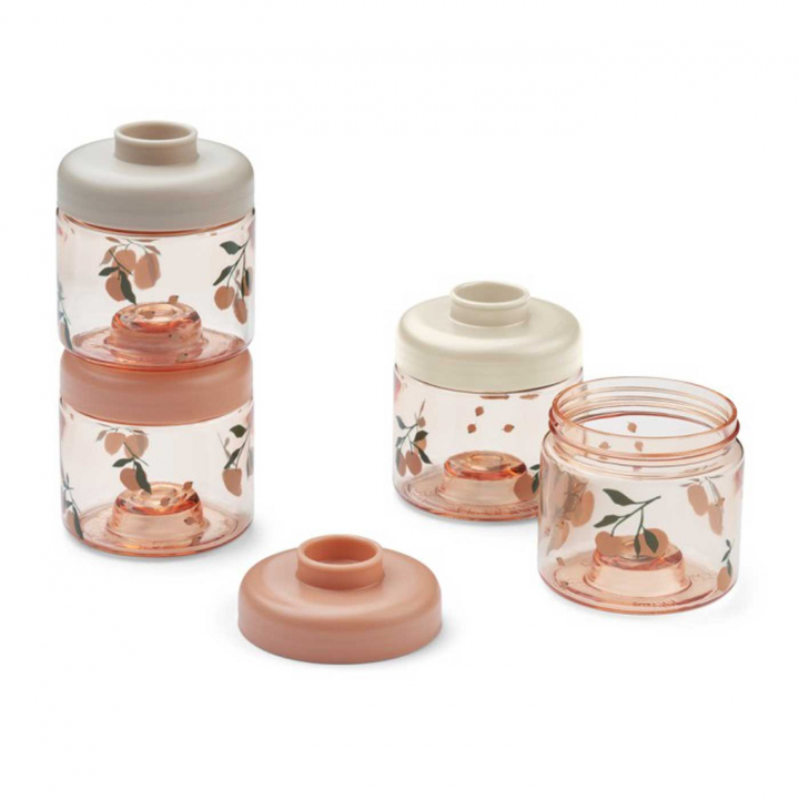 Läs mer om Liewood Barnmatlådor 4-Pack Peach-Sea Shell