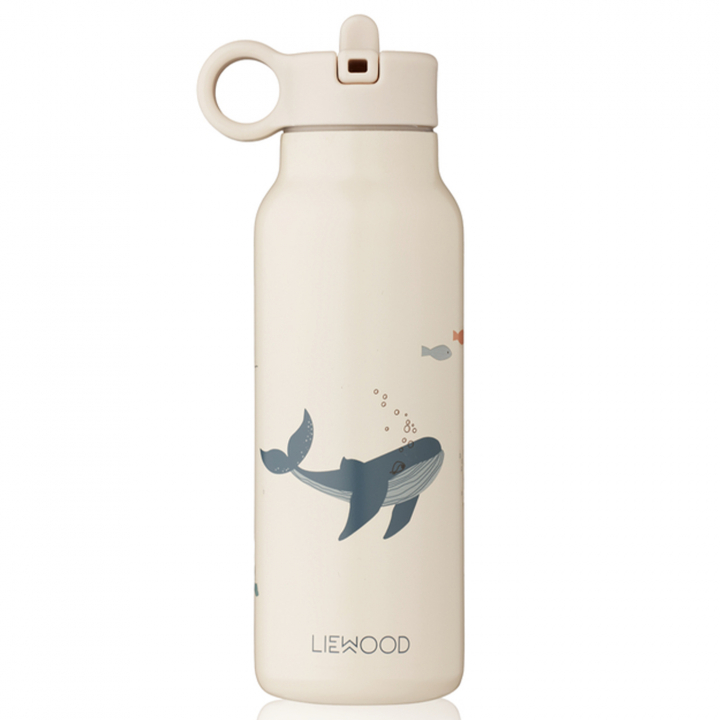 Läs mer om Liewood Falk Vattenflaska Sea creature/Sandy 350 ml