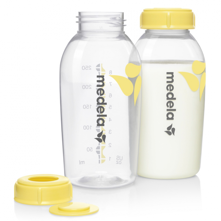 Läs mer om Medela Bröstmjölksflaska 250 ml 2-pack