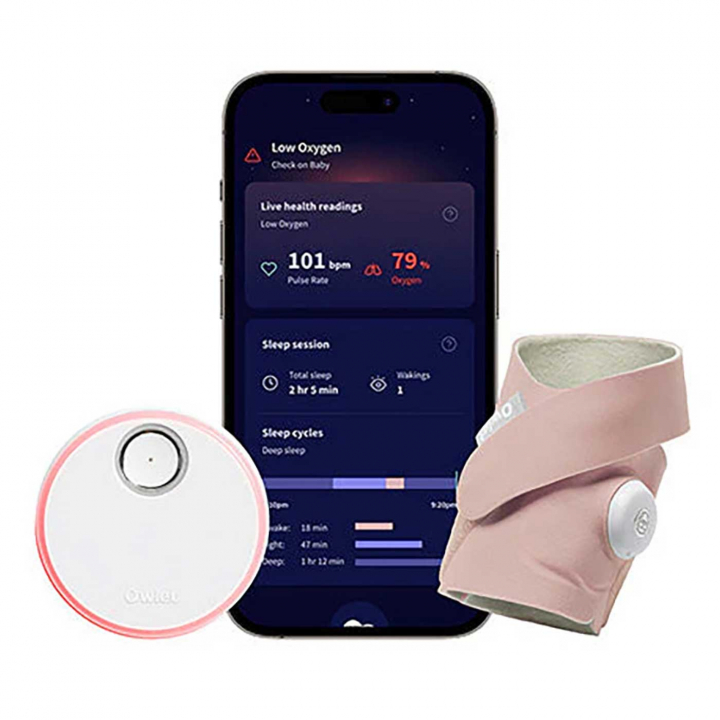 Läs mer om Owlet Babymonitor Dream Sock Rose