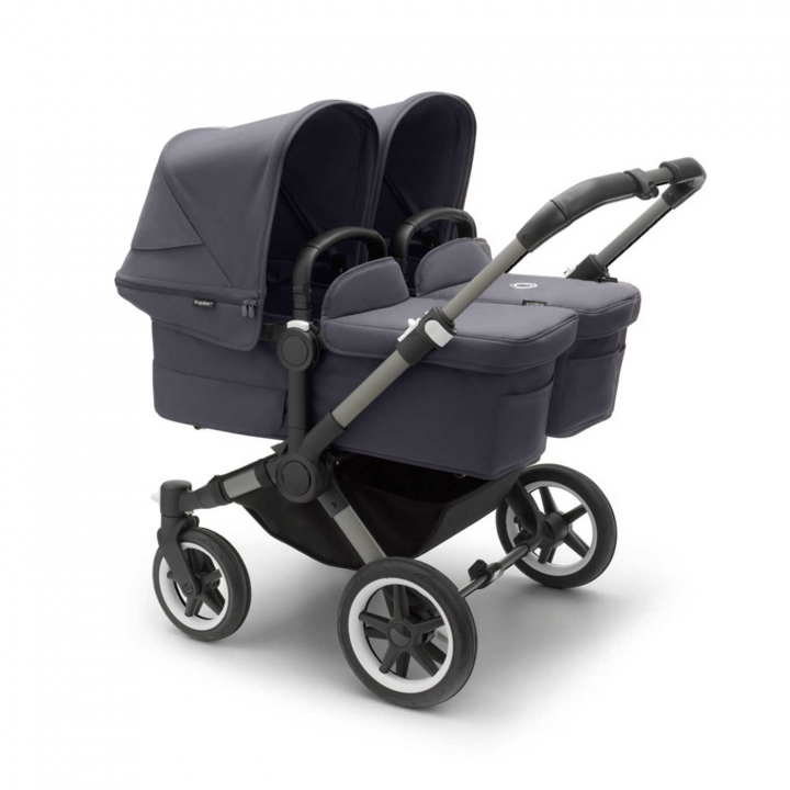 Läs mer om Bugaboo Donkey 5 Twin Komplett Graphite/Stormy Blue