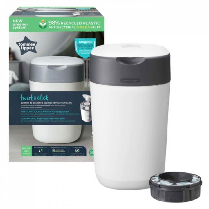 Läs mer om Tommee Tippee Sangenic Twist & Click Blöjhink Vit