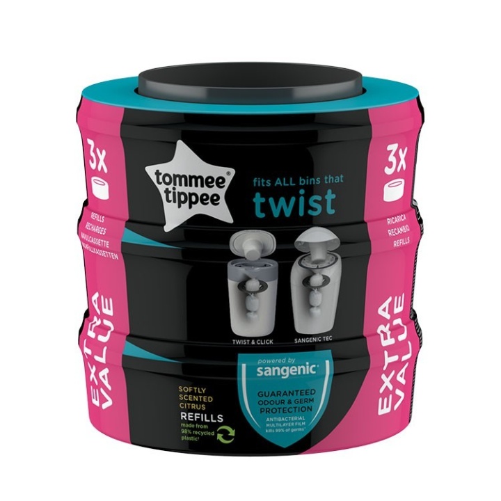 Läs mer om Tommee Tippee Sangenic Twist Refill 3-p