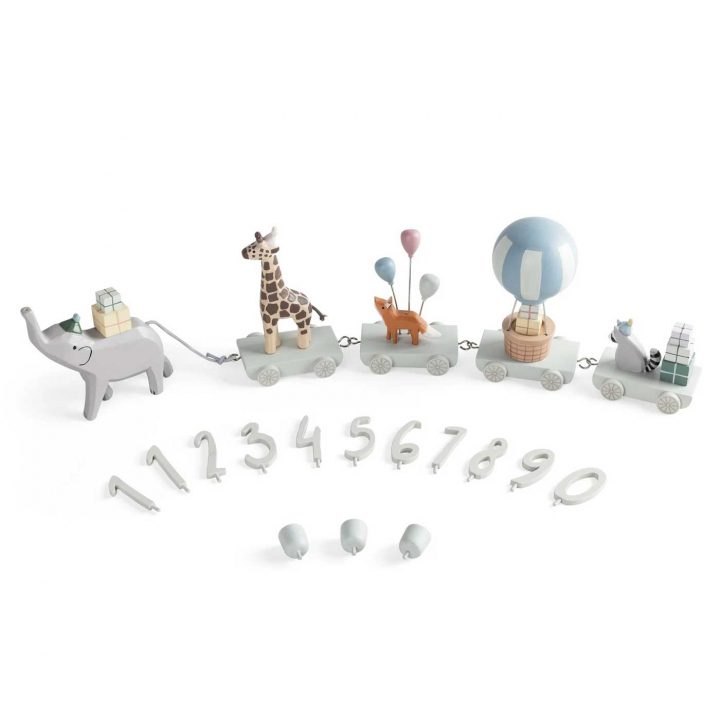 Sebra Födelsedagståg i trä World of Sebra