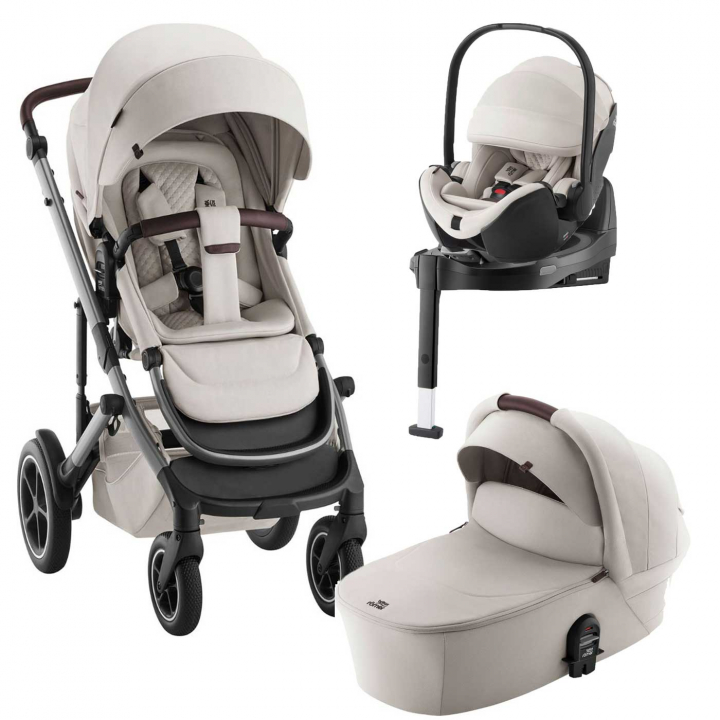 Läs mer om Britax Smile 5Z Lux Duovagn + Babysafe Pro + Vario Bas