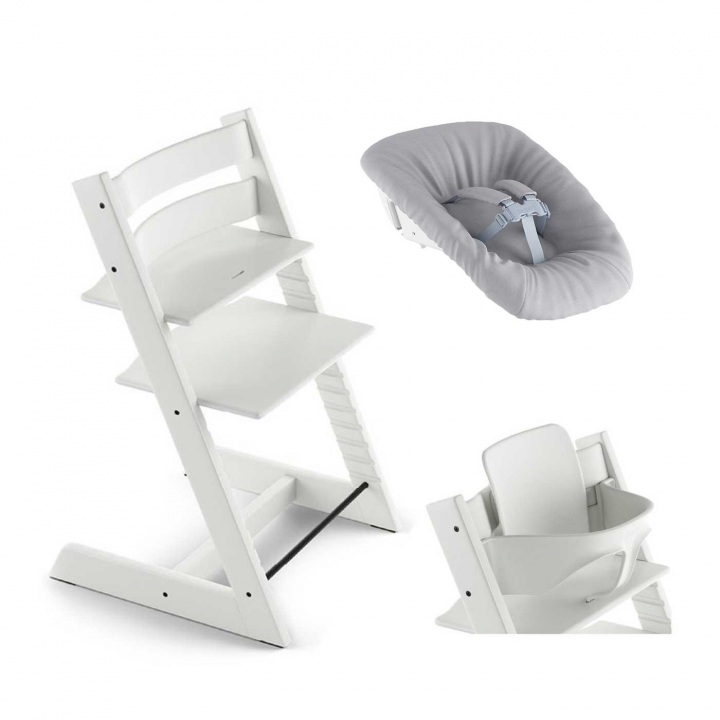 Läs mer om Stokke Tripp Trapp Paket Matstol, Newborn & Baby Set²