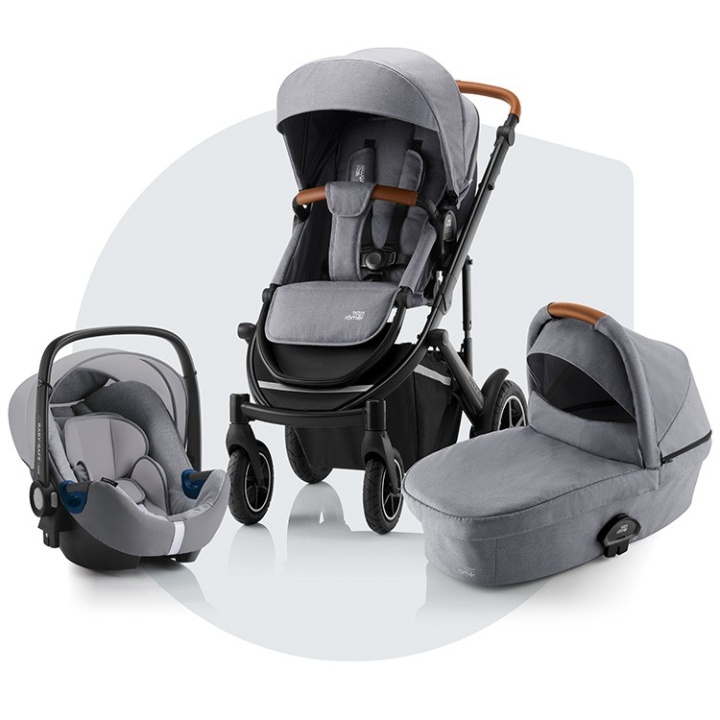 Paketpris Britax Smile 3 Duovagn och BABY-SAFE II i-Size babyskydd