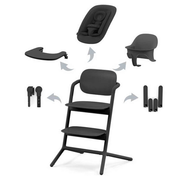 Cybex Lemo Matstol 4-in-1 Stunning Black