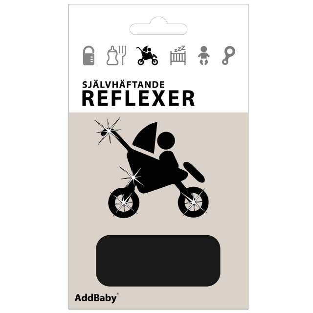 AddBaby Reflexklistermarken Svart