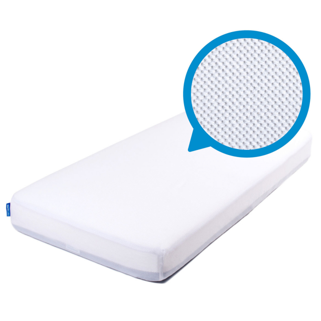 AeroSleep Dra-på-lakan Spjälsäng Premium Vit