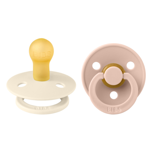 BIBS Colour Napp 2-pack Ivory/Blush Strl 1