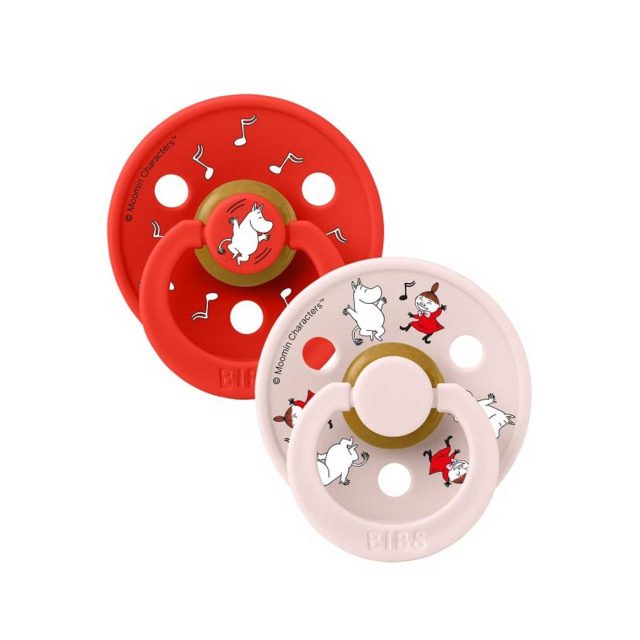  BIBS x Moomin Colour 2-Pack 0-6 mån Dancing Candy Apple Mix