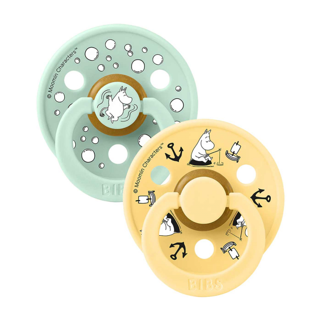 BIBS x Moomin Colour 2-Pack 6-18 mån Sailing Nordic Mint Mix