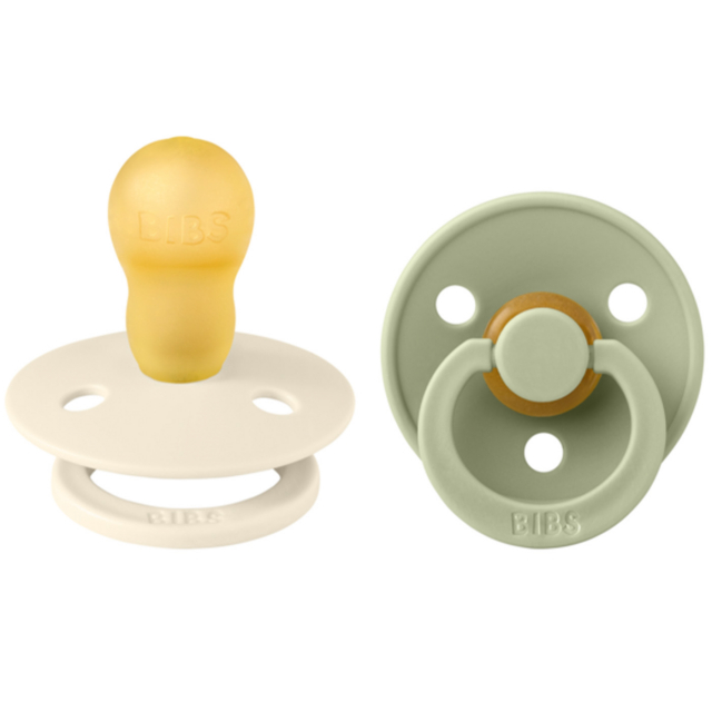 BIBS Colour Napp 2-Pack Ivory/Sage Strl 3