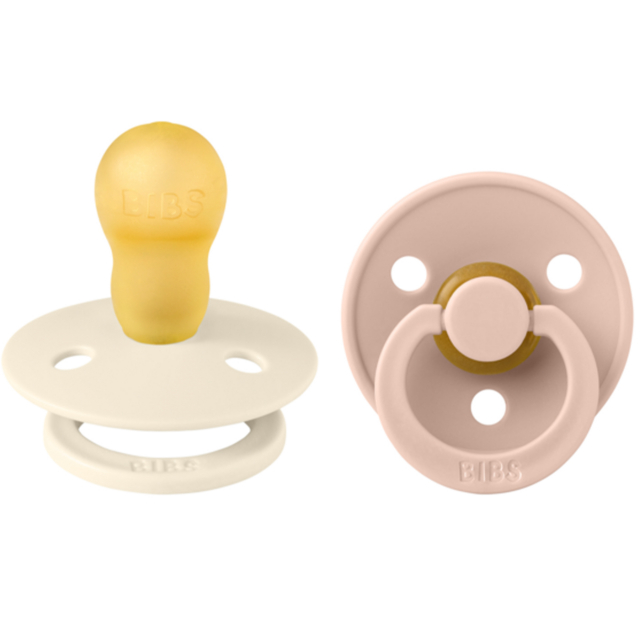 BIBS Colour Napp 2-Pack Ivory/Blush Strl 3