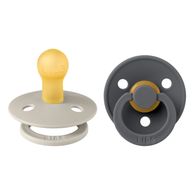 BIBS Colour Napp 2-pack Sand/Iron Strl 3