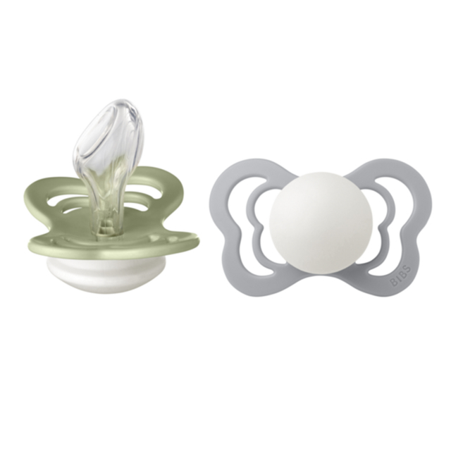 BIBS Couture Napp 2-pack Night Silikon Sage/Cloud Strl 1