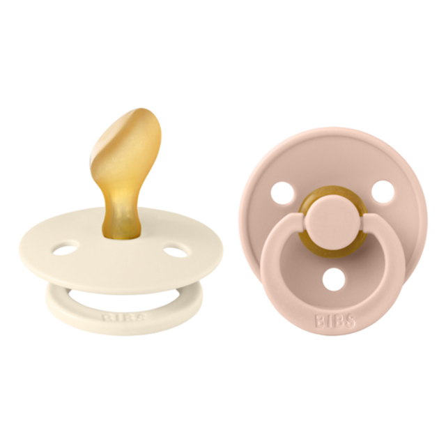 BIBS Colour Napp 2-pack Ivory/Blush Strl 1 Anatomisk