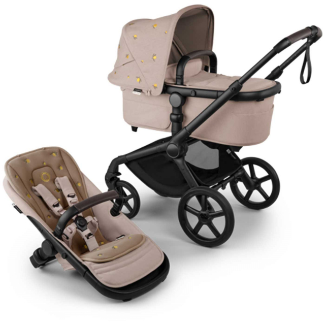 Bugaboo X Konges Slöjd Fox 5 Renew BLACK/DESERT TAUPE MELANGE
