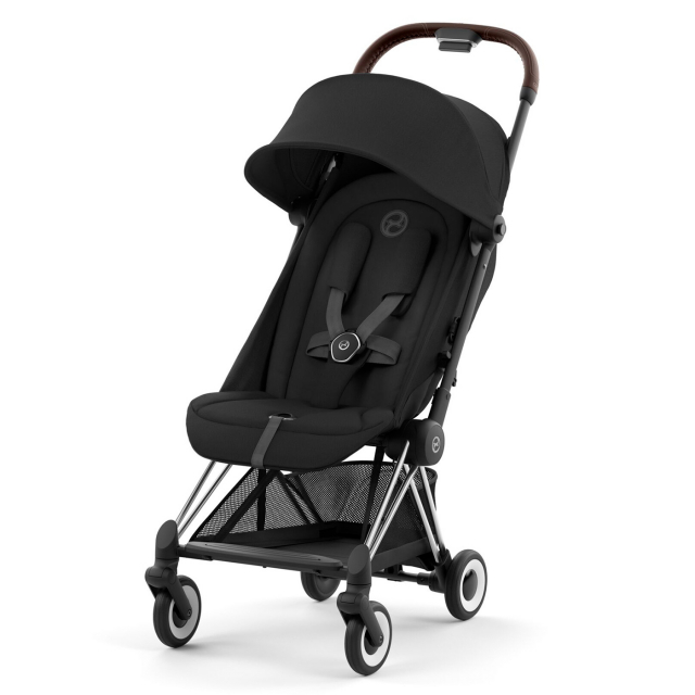 Cybex COYA Chrome Dark Brown Sepia Black