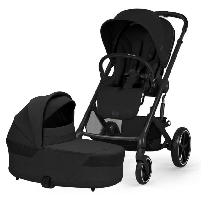 Cybex Balios S Lux 2026 Duo med Cot S Lux Moon Black