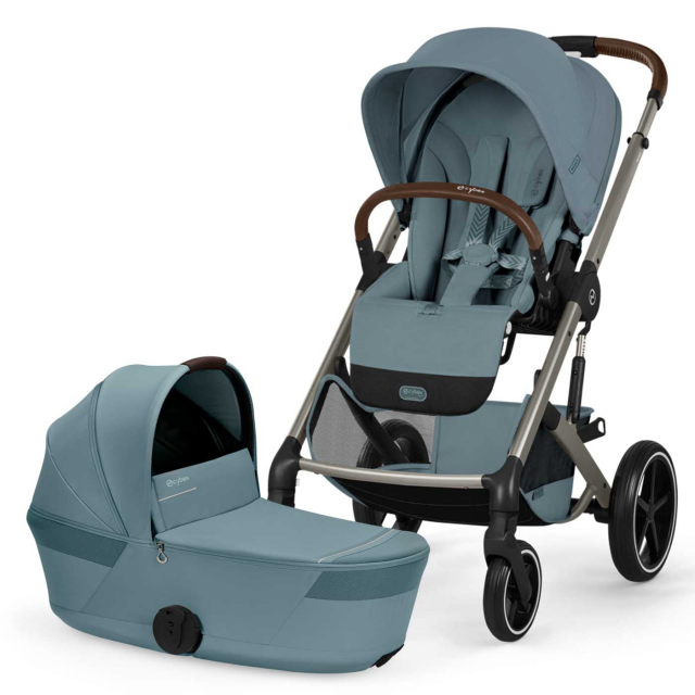 Cybex Balios S Lux 2026 Duo med Fold-Cot Stormy Blue