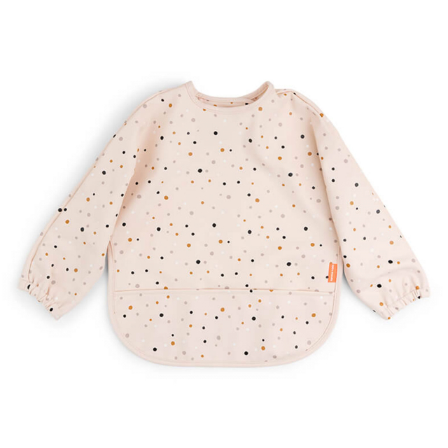 Done By Deer Haklapp med ärm 6-18 mån Happy Dots Powder