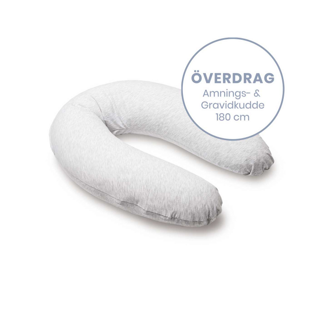 Doomoo Överdrag Amning & Gravidkudde Melerad Vit