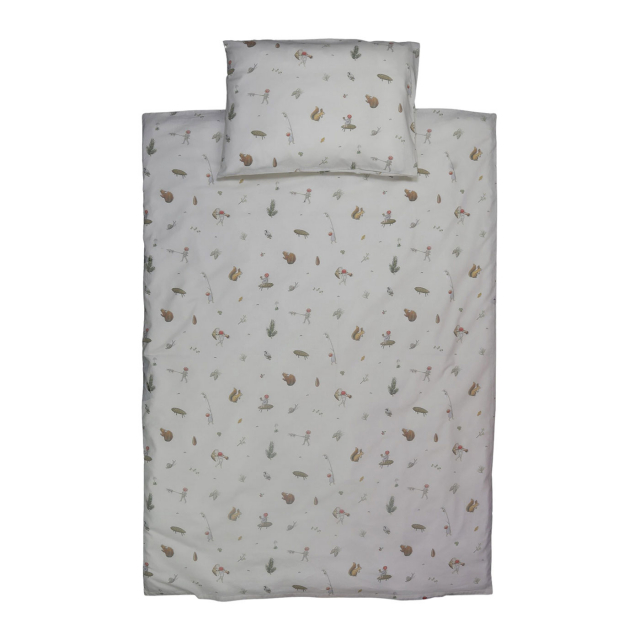 Elsa Beskow Tomtebobarnen Påslakanset Vagn/vagga Beige