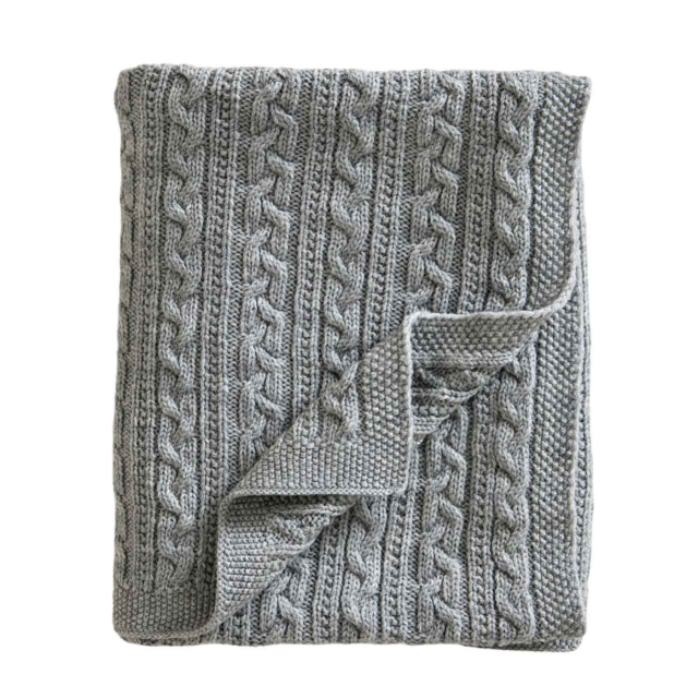 Jack o Juno Stickad Filt Merinoull Light Grey