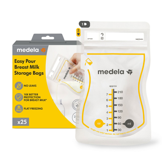Medela Easy Pour Förvaringspåsar för bröstmjölk 50-pack