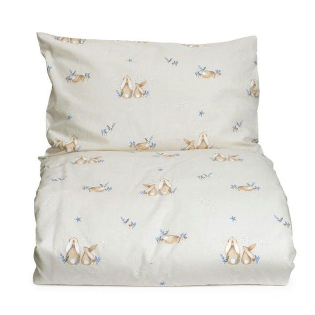 Mini Dreams Påslakanset Bunny Beige Vagn/Vagga