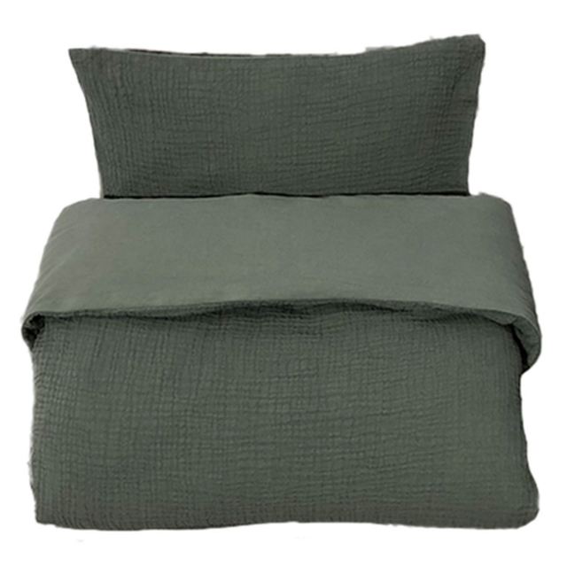 Mini Dreams Påslakanset Spjälsäng Little Wave Dark green