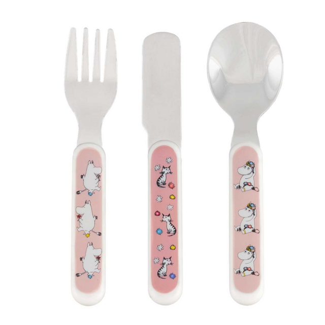 Mumin Äng Barnbestick Rosa