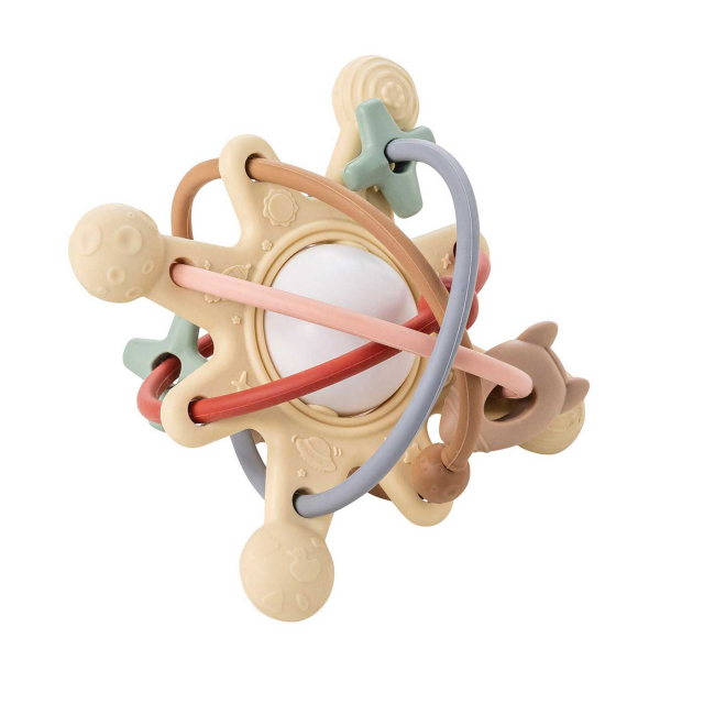 Nattou Soft Silicone Bitleksak Galaxy Beige