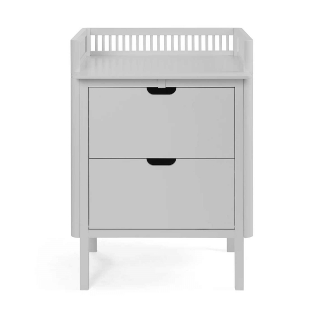 Sebra Skötbord med lådor Stone Grey
