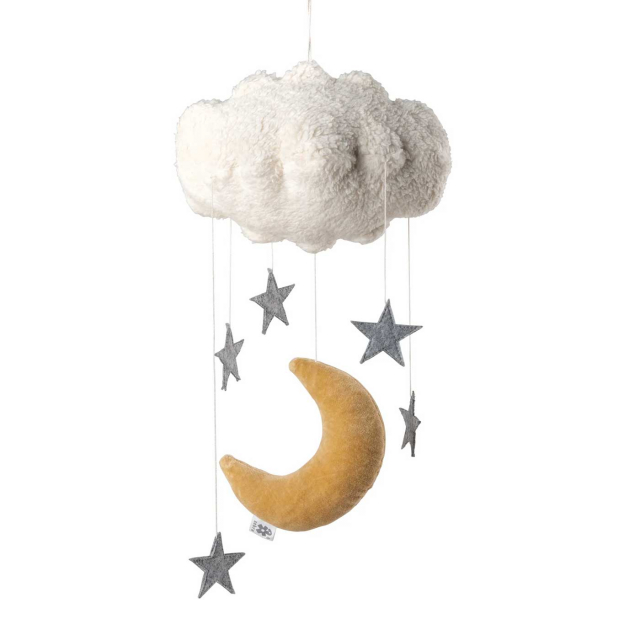 Sebra Sängmobil Moon & Stars