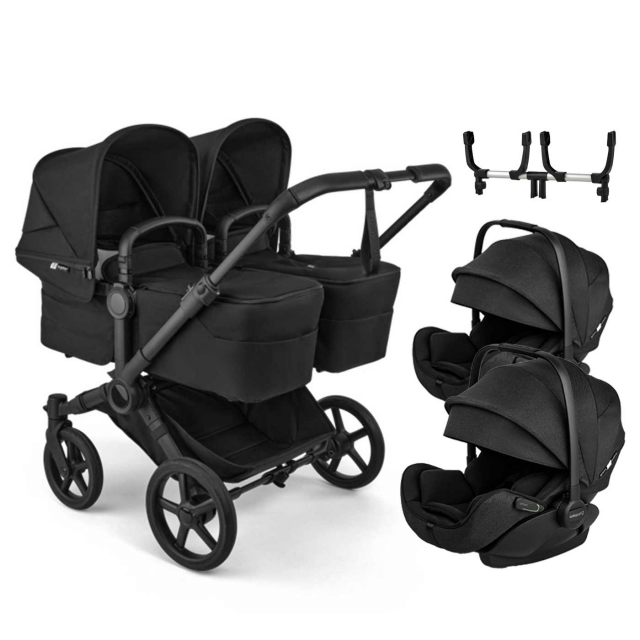 Bugaboo Donkey 6 Tvillingvagn + Otter Babyskydd