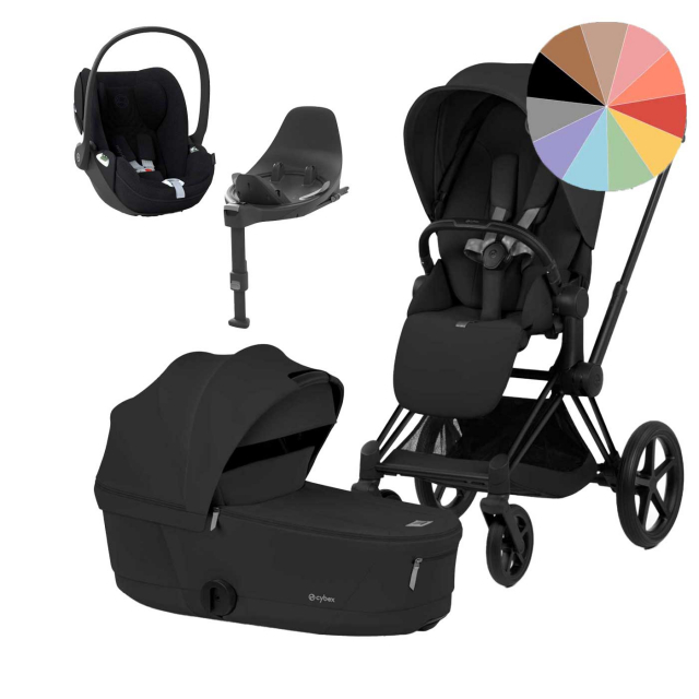 Cybex Priam Gen 5 + Cloud T Babyskydd + Bas
