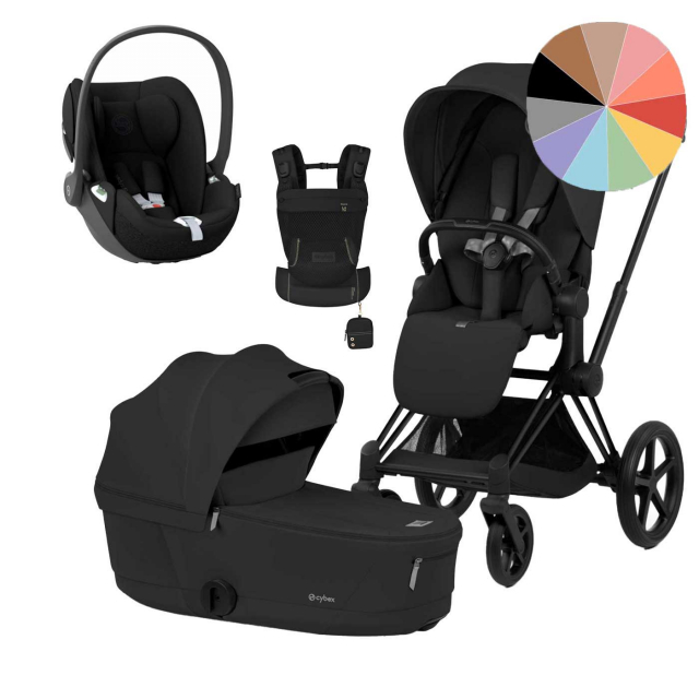 Cybex Priam Gen 5 + Cloud T Babyskydd + Laya Bärsele
