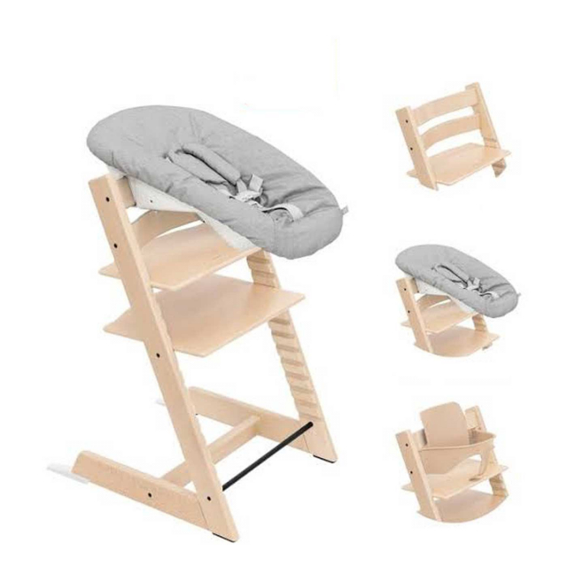 Stokke Tripp Trapp stol + Bygel + Newborn Set Natural
