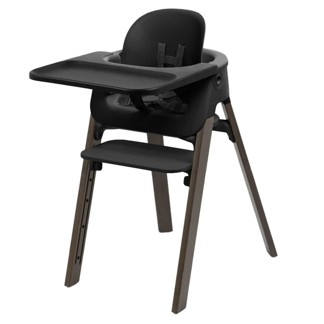 Stokke Steps Matstolspaket Black/Warm Brown