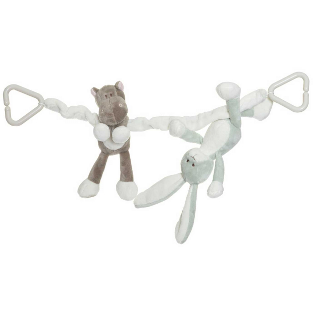 Teddykompaniet Diinglisar Vagnhänge Kanin och Flodhäst