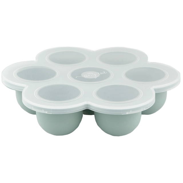 Tiny Tot Portionsformar 7 kuber Smokey Green