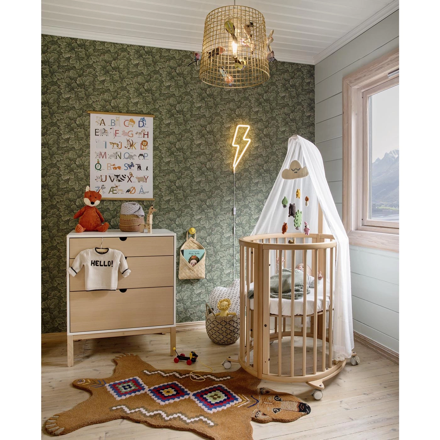 Stokke Sleepi S nghimmel vit Snabb leverans Bonti