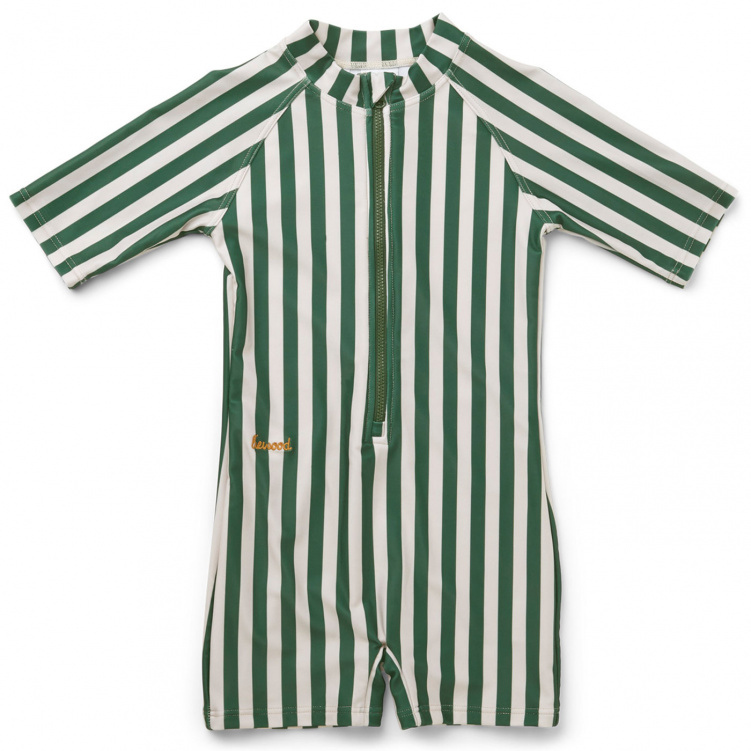 Liewood Max UV-dräkt Stripe Garden green/sandy i gruppen Kampanjer / Outlet / Outlet Barnkläder & accessoarer hos Bonti (12155)