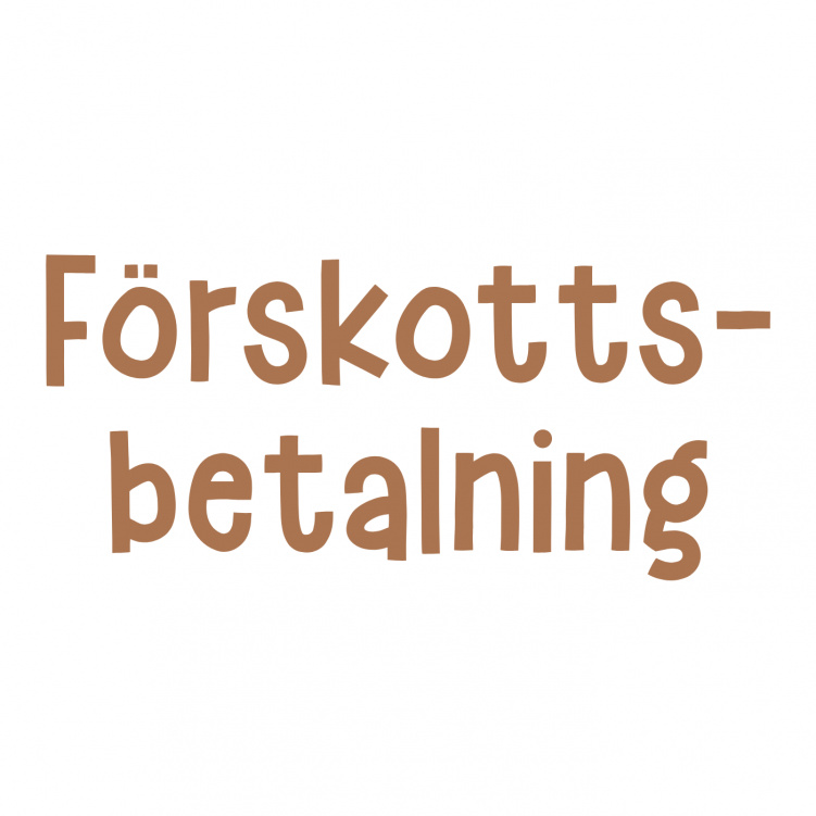 Förskottsbetalning i gruppen  hos Bonti (1234567890)