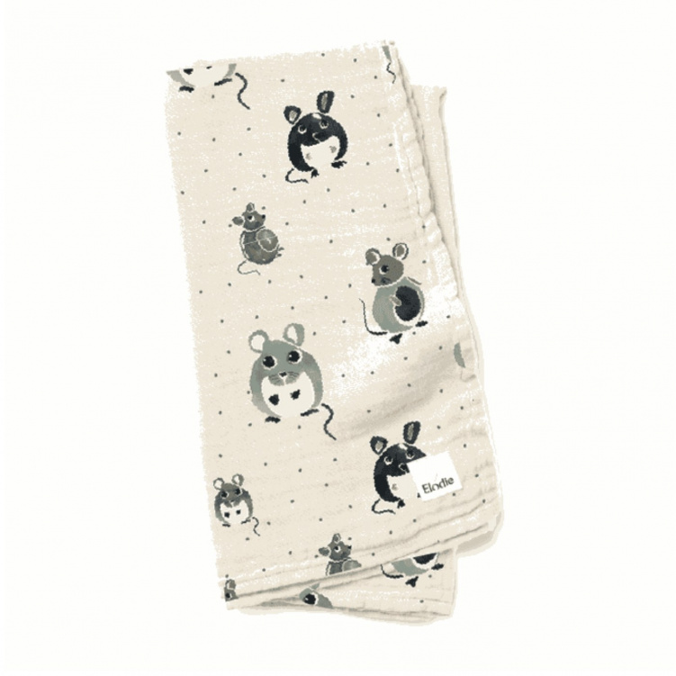 Elodie Details Bamboo Muslin Blanket Forest Mouse i gruppen Babytillbehör / Sova / Babyfiltar hos Bonti (20210244)
