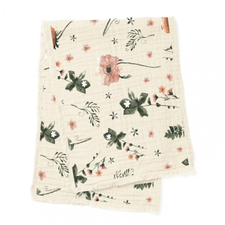 Elodie Details Soft Cotton Blanket Meadow Blossom i gruppen Babytillbehör / Sova / Bädda för sommartider hos Bonti (20210268)